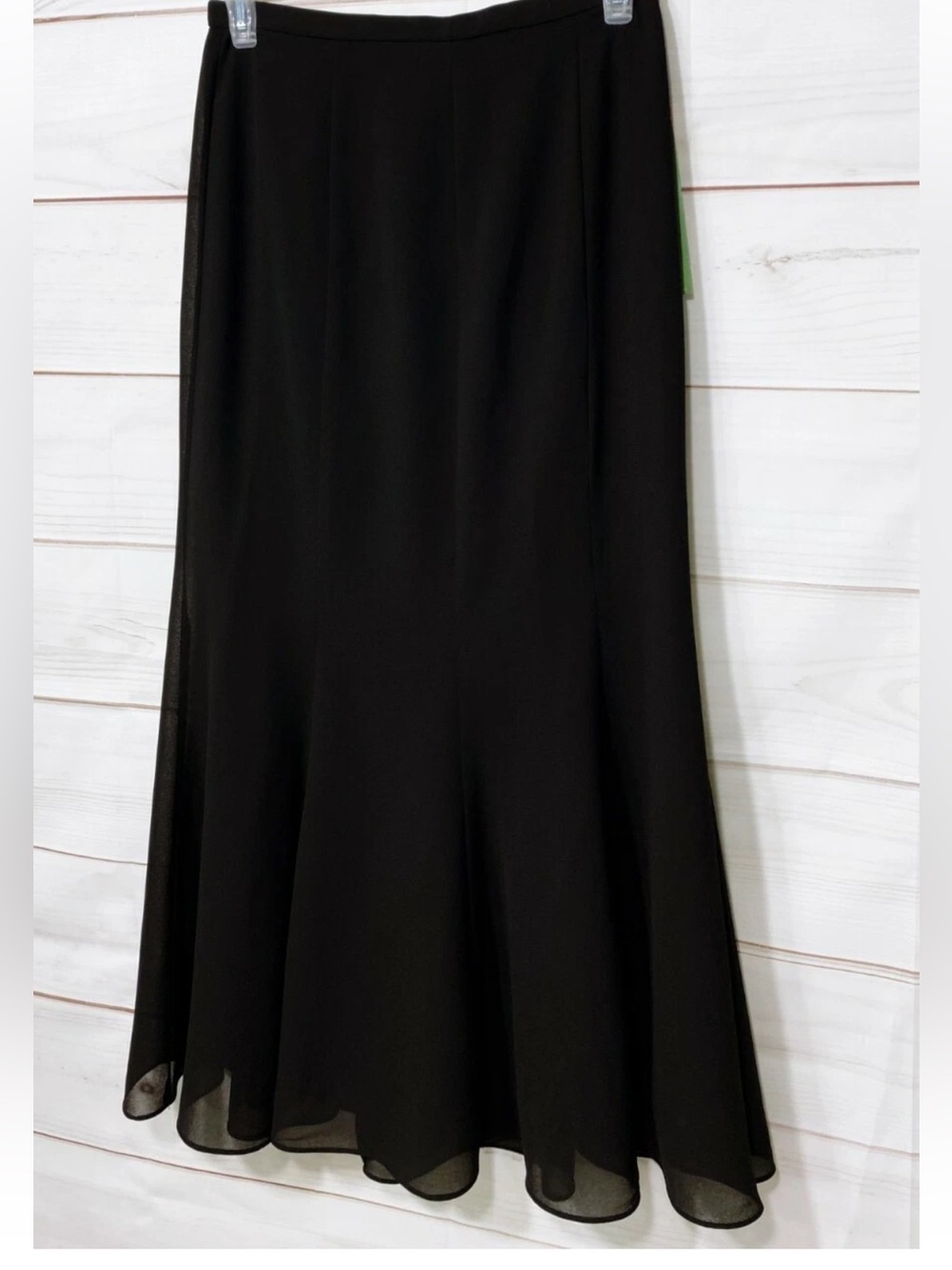 R&M Richards Black Flared Maxi Skirt size 22W